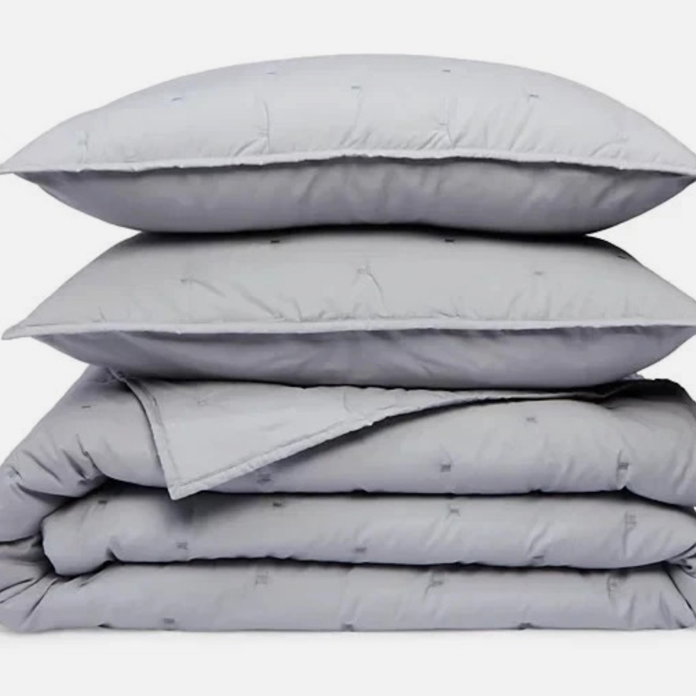 Sky Full/Queen Tufted Quilted Coverlet and Sham Set - Exclusive NWT